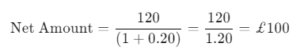 Removing vat formula